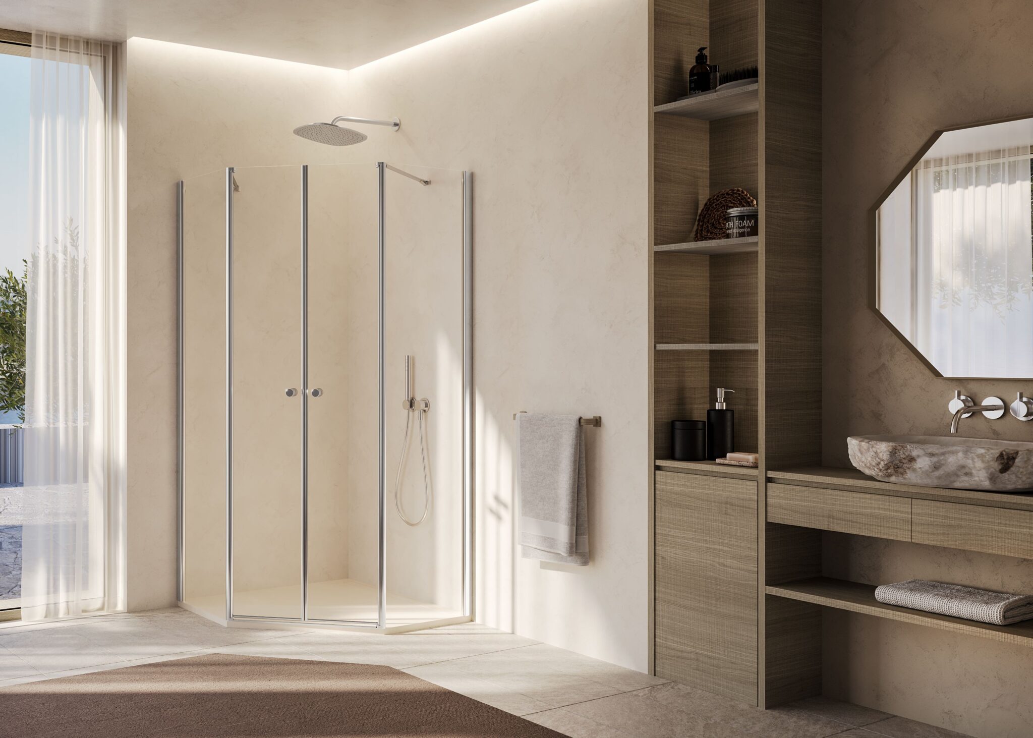 The multi-taSking shower enclosure by Duka - Design Diffusion